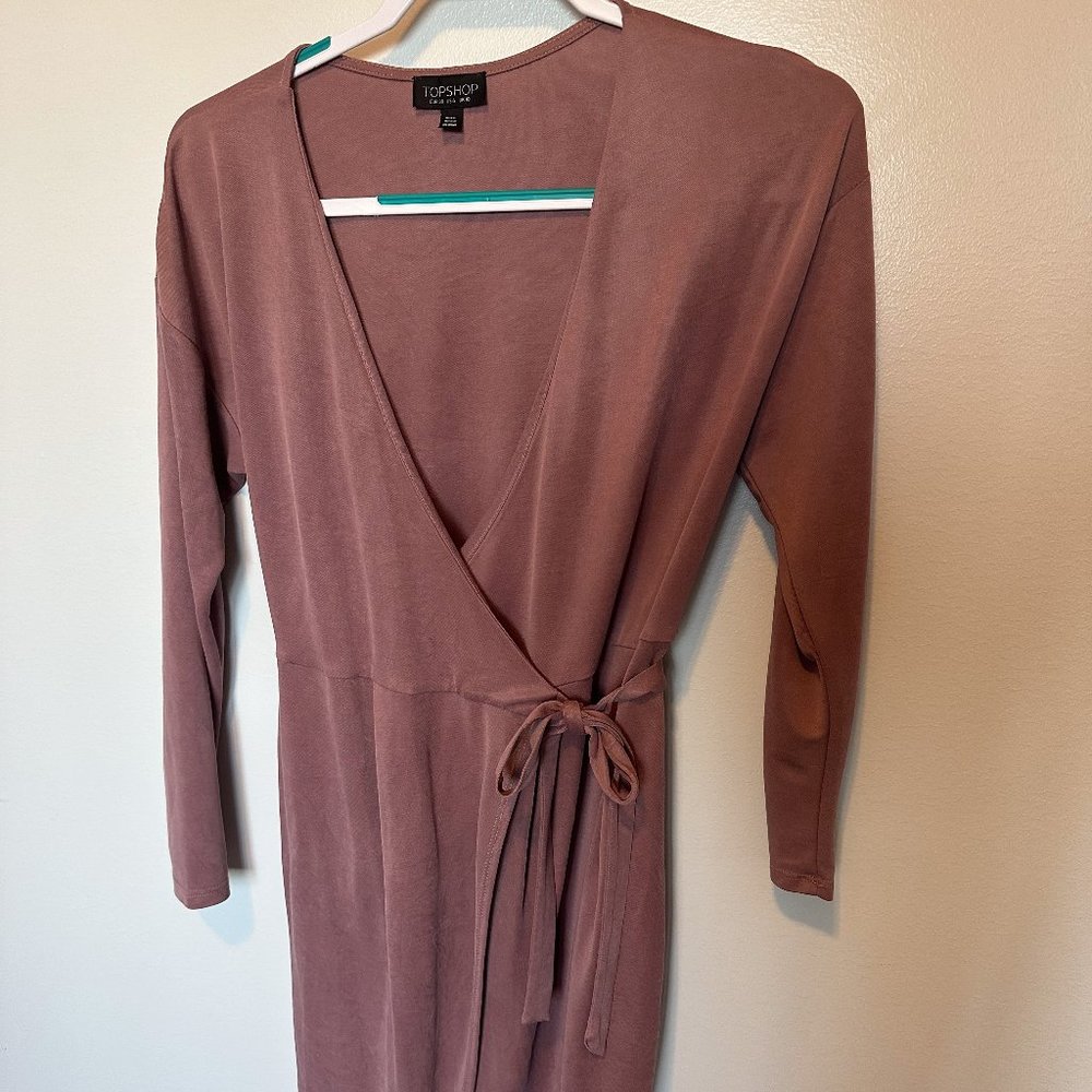 Tie Front Wrap Dres Dress